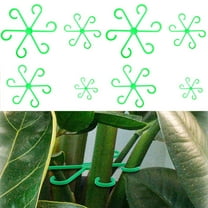 Clearance! Haidf 8Pcs Plant Stem Support, Climbing Houseplant Stem Supports, Plant Support Stakes for Indoor Plants, Reusable Flower Plant Stakes, Trellis Stem Hook Growth Accessories, Green