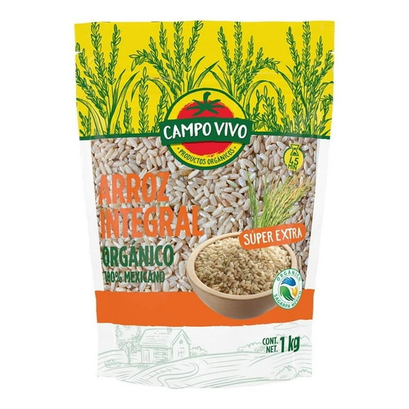 Arroz integral Campo Vivo orgánico de 1 kg
