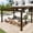 10' x 13', variant on MELLCOM Gazebo 10x13 with Adjustable Galvanized Steel Roofs, All Aluminum Frame Permanent Pergola for Patio, Outdoor Freestanding Shelter, Dark Brown