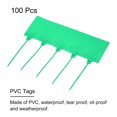 thumbnail image 2 of Plastic Seals Shipping Tags, for Plastic Tie Mark Product Identification, 2.3x3.9 Inch Green 100Packs, 2 of 7