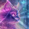 thumbnail image 6 of Ckdifva Cat Glowing Neon Hair Yoga Pants with Pockets for Women Workout Athletic Yoga Leggings, 6 of 7