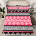 thumbnail image 2 of Feelyou Western Damask Adult Full Size Sheets, Vintage Bohemian Floral Bed Sheets, 4pcs, 2 of 7