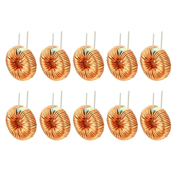 10Pcs Horizontal Toroid Magnetic Inductor Monolayer Wire Wind Wound 220uH 5ACoil