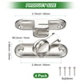 thumbnail image 3 of Uxcell 4-Pack Flip Latch Puerta Latch, Cerradura de Puerta de Granero Deslizante de 3 Pulgadas, Cerraduras Deslizantes de 90/180 Grados [Plata Cepillada], 3 of 7
