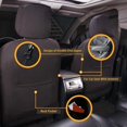 thumbnail image 3 of Fundas para asientos de coche Flying Banner, fibra de carbono, malla de aire, gris, 3 of 9