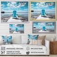thumbnail image 4 of Designart "Pier of Dreams Turquoise Lakehouse Serenity I" Nautical & Beach Floater Framed Canvas Art Print, 4 of 7