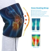 EECOO Knee Heating Pad, Electric Heated Knee Brace with Adjustable Heat Settings, Soft Thermal Compression Knee Wrap, Heat Thrapy for Arthritis, Legs, Joints Pain Reilef