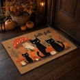 thumbnail image 5 of Halloween Doormat Gothic Door Mat for Front Door, Doormat Outside Entrance, Halloween Pumpkin Ghost Decor for Porch and Entryway, Indoor Outdoor Use,23.62x15.75in, 5 of 6