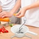 thumbnail image 2 of 2X Molinillo de Alimentos para Cortador de Verduras con 3 Discos Intercambiables Molinillo de Alimentos Cortador Manual Molienda para Salsa de Tomate Patatas, 2 of 6