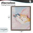 thumbnail image 4 of Stupell Industries Shabby Chic Sleeping Kittens Embrace Brown Floating Frame Canvas Art, 17 x 21, by The Prints Vibe, 4 of 8