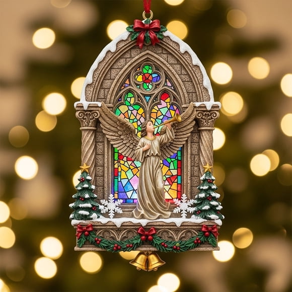 hengsof Christmas Tree Jesus Pendant Decoration Christmas Tree Decoration for Christian Family Friends Religious Gift