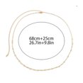 thumbnail image 2 of Yoyauz Women's Gold-plated Belt Chain, Simple Single Layer Waist Chain Adjustable Sexy Bikini Waist Chain, 2 of 4