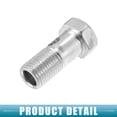 thumbnail image 6 of 2 Set Car Bolt Brake Fitting Adapter Kit M14x1.5 Brake Line Thread Single Bolt with 4 Copper Washers, 6 of 6