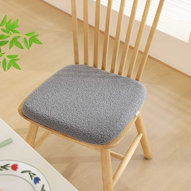 Cojín de espuma para asiento de oficina, cojín grueso para silla de aula para estudiantes, cojín de algodón con memoria