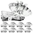 thumbnail image 1 of 36 piezas de clips de portavelas con candelabros de velas de plataforma de velas de flores de plata clips, 1 of 6