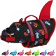 thumbnail image 1 of Chaleco salvavidas Dogcheer Cute Shark para nadar, color negro, talla XS, 1 of 7