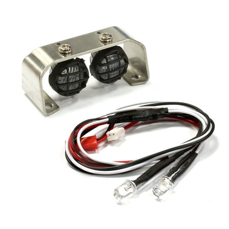 Roof Top Spotlight Integy RC Toy Model Hop-ups C25395 Roof Top Spot Light Set (S2) LED w/Stainless Steel Mount for 1/10, 1/8 & 1/5 ()