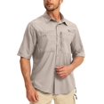 thumbnail image 1 of CHUANK Chemises de Pêche à Manches Courtes pour Hommes Légères UPF 50+ Protection Solaire SPF Pêche Randonnée Course, 1 of 7
