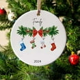 thumbnail image 7 of 2024 Christmas Hanging Decorations Acrylic Round Ornaments Gifts for Family Colleagues and Ideal for Christmas Tree and Home Decor 3.15x3.15 inches, 7 of 7