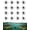Black Emerald, variant on CZBZ Sea Urchin Baits for Bass Fishing 16 Pack, 1.5" Floating Soft Urchin Lure with Reflective Glitter, Durable TPE Creature Swimbait for Bass, Trout, Pike and Perch