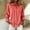 *Red, variant on ClodeEU Women's Striped Long Sleeve Collar Button Shirt ,Casual Loose Blouse Blue,Womens Plus L