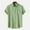 Green, variant on Men's Short Sleeve Shirts Casual Lightweight Turndown Collar Button Down Tops Tropical Holiday Beach Hawaiian Shirt for Men with Pocket