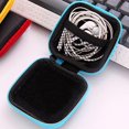 thumbnail image 5 of Caja de almacenamiento para auriculares, caja de almacenamiento cuadrada bellamente protegida, bolsa de almacenamiento para auriculares con tarjeta de memoria de disco U (1 pieza, color aleatorio) TUNC Sencillez, 5 of 5