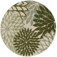 thumbnail image 2 of Nourison Aloha Indoor/Outdoor Ivory Green 5'3" x Round Area Rug (5 Round), 2 of 9