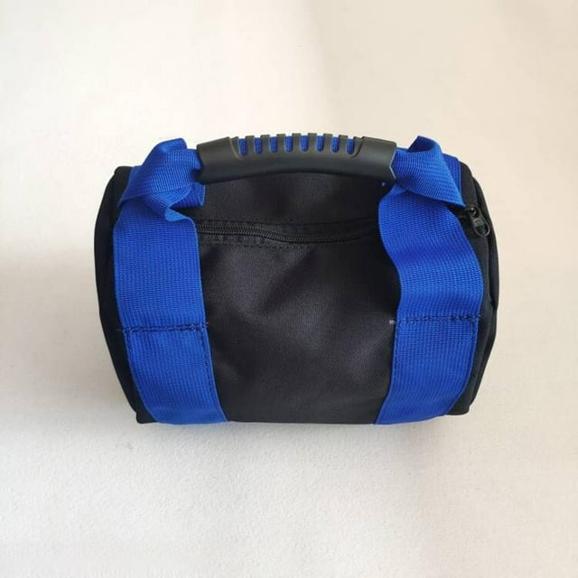 Bolsa de para pesas rusas sin relleno, de mano, resistente, vacía, para ejercicios de fitness, entrenamiento de fuerza, gimnasio en casa, boxeo Azul