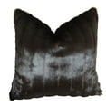 thumbnail image 5 of Thomas Collection Dark Brown Mink Faux Fur Throw Pillow - 17425, 5 of 5