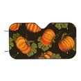 thumbnail image 6 of Lsque Orange Pumpkin Car Windshield Sun Shade | Accordion Folding Style Auto Shade for Car Truck SUV Van | Blocks UV Rays Sun Visor Protector | Small, 6 of 7