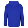thumbnail image 4 of Htigea Men's Loose Fit Pullover Hoodie Soft Lightweight Hooded Sweatshirt with Pockets for Teen Blue,XXXL, 4 of 5