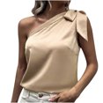 thumbnail image 2 of OKBOP White Tank Tops For Men,Fashion Summer Sleeveless Bandage Solid Color Casual Sexy White Blouse For Women Pirate Shirt, 2 of 8