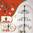 thumbnail image 5 of FENHRTVM Christmas Tree 80Inch Wrought Iron Chrismas Tree for Hang Ornament 12LB,Black, 5 of 5