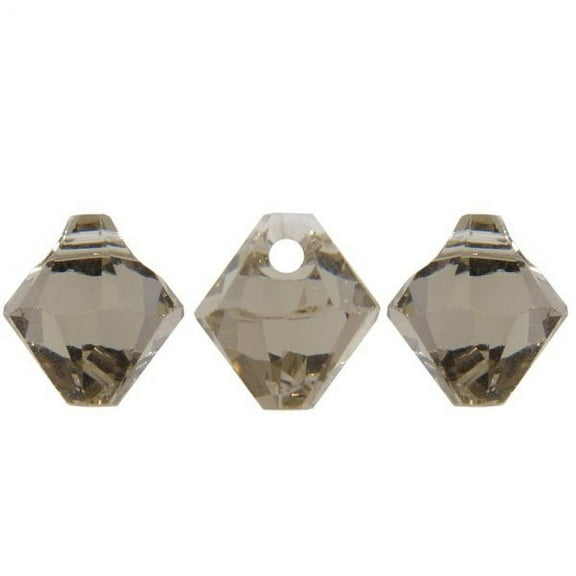 Swarovski Bicone Drop Top Drill Crystal Beads Item #6301 Greige Color 8mm Size - 12 Pieces