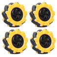 thumbnail image 3 of Mecanum Wheel, Robot Wheel High Gripping Ability Yellow And Black With High Performance For DIY Smart Car 2 Pairs, 3 of 8