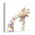 thumbnail image 2 of Creative Products Colorful Mom and Baby Giraffes 24x24 Canvas Wall Art, 2 of 5
