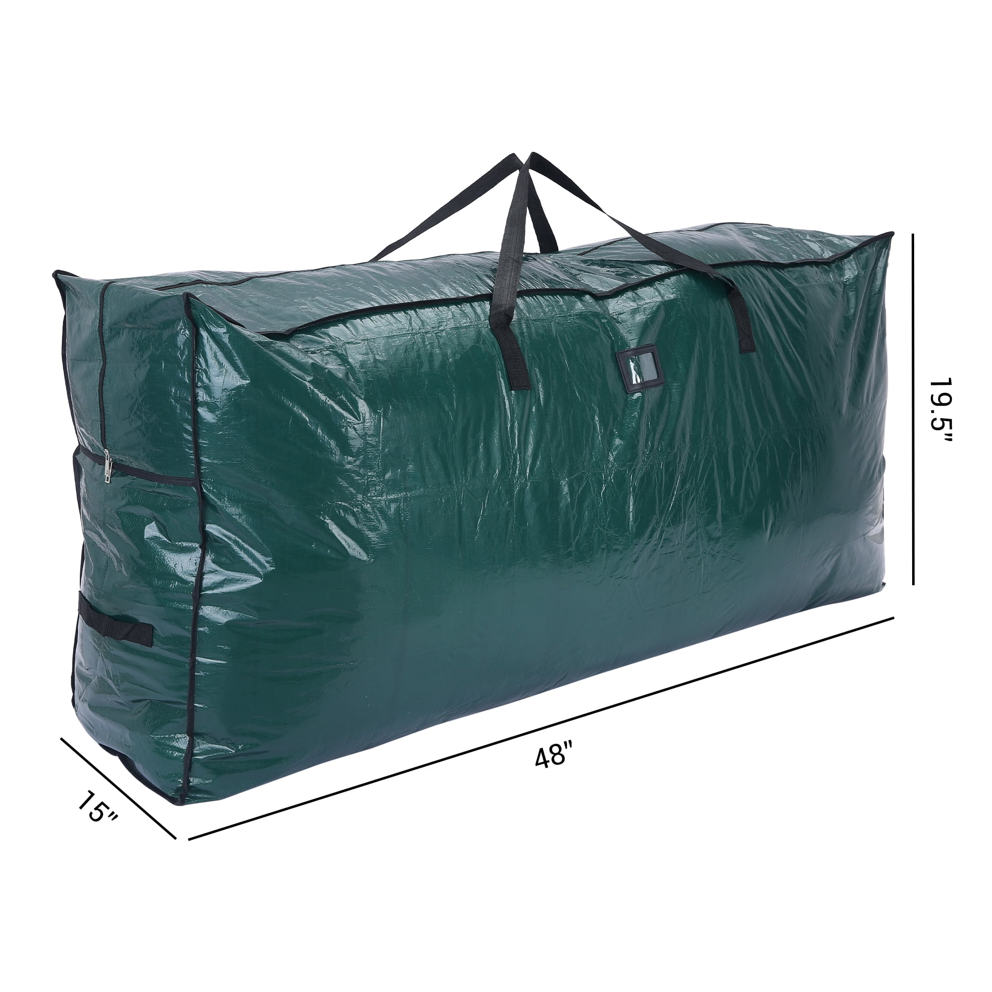 Unique Bargains Foldable Moving Storage Bags for Closet Organizers Green 48x12x10in
