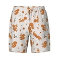 thumbnail image 4 of Lsque Mens Swim Trunks Cute Squirrel Fall Pattern - Bathing Suit Compression Liner - Beach Swim Shorts Swimwear - (S-3XL) - Stretch Quick Dry -3X-Large, 4 of 9