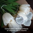 thumbnail image 6 of Himalayan Glow Selenite Crystal Heart Stone, Healing & Calming Effects, 2.5 inches, 3 Count, 6 of 8