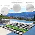 thumbnail image 3 of St. Patrick's Day Outdoor Rug for Patio/Deck/Porch, Non-Slip Large Area Rug 3 x 5 Ft, Lucky Shamrock Grasses Black White Plaid Indoor Outdoor Rugs Washable Area Rugs, Camping Rug Carpet Runner, 3 of 8