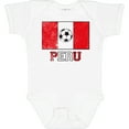 thumbnail image 3 of Inktastic Peruvian Soccer Boys or Girls Baby Bodysuit, 3 of 5