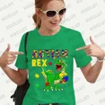 thumbnail image 3 of Camiseta de autismo Rex, camisetas del mes de concientización sobre el autismo, camisetas de dinosaurios, camisetas de manga corta rosa para mujer, camisetas unisex Y2k, ropa para mujer, 3 of 5