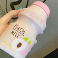 thumbnail image 1 of Bouteille d'Eau pour Enfants Bouteille d'Eau avec Sangle Bouteille d'Eau Portable pour Enfants avec Sangle PC en Plastique Tasse d'Eau Extérieure Mignon Modèle de Fruit Rose 480ML, 1 of 5
