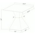 thumbnail image 5 of Jenny Glass Top Stainless Steel Side End Table Chrome, 5 of 5