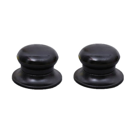 

2 Pcs Universal Kitchen Saucepan Lid Knobs Cooker Pan Pot Kettle Cover Replacement Pot Head Cover (Black)