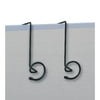 Safco, Saf4148Ch, Spiral Shaped Panel Coat Hooks, 1 Each, Charcoal