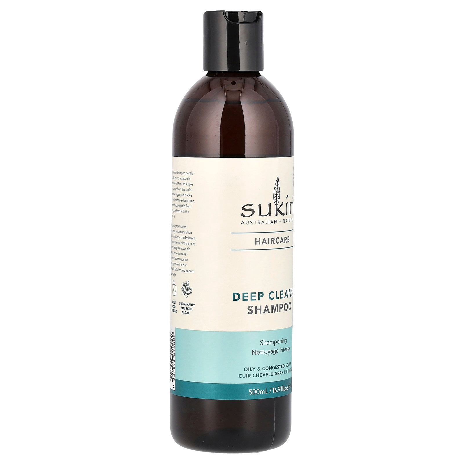 Sukin Haircare, Deep Cleanse Shampoo, Oily & Congested Scalps, 16.91 fl oz (500 ml)