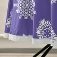 thumbnail image 5 of Coolnut 60" Medallion Outdoor Round Tablecloth, Waterproof Spillproof Polyester Fabric Table Cover with Zipper Umbrella Hole for Patio Garden Dining Party, 5 of 7
