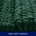 "Subrtex Luxury Chenille Striped Bath Rug, Green, 20"" x 32" - Walmart.com